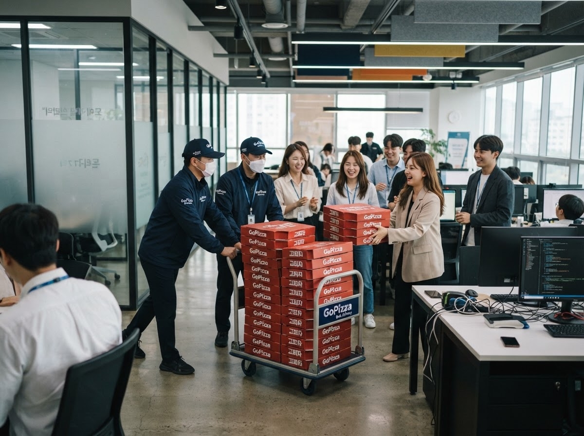 고피자 단체주문 케이터링