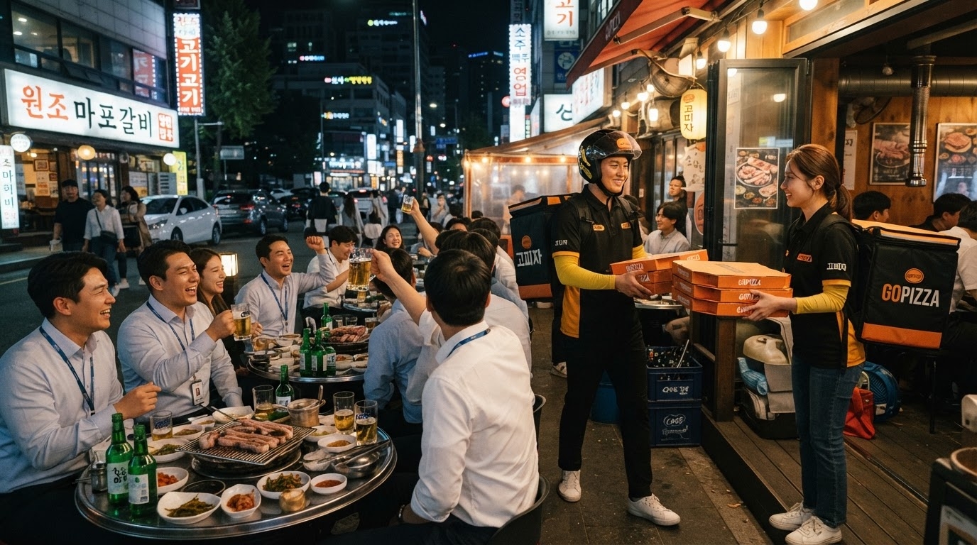 심야 오피스 회식