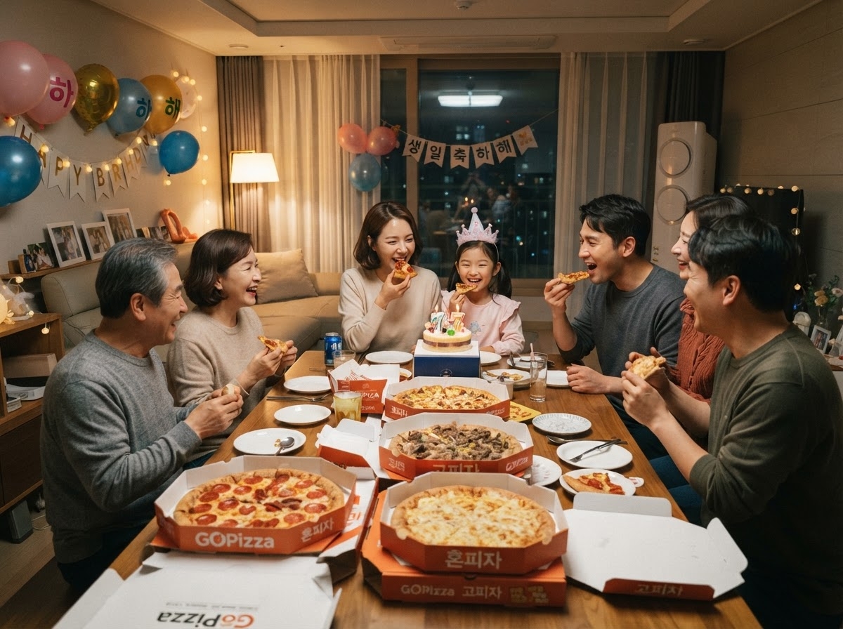 단체 생일파티